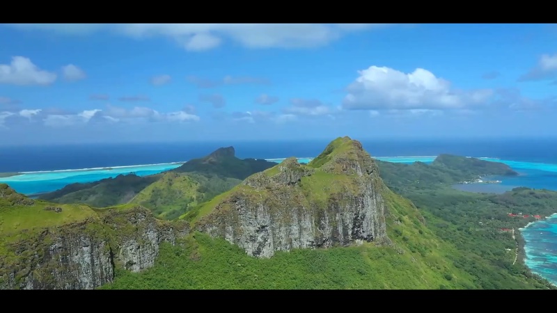 Vue des îles Australes — Paysages des îles Australes, Polynésie française